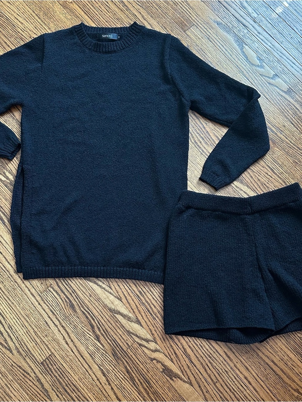 Nenona Black Knit Matching Set - NWOT